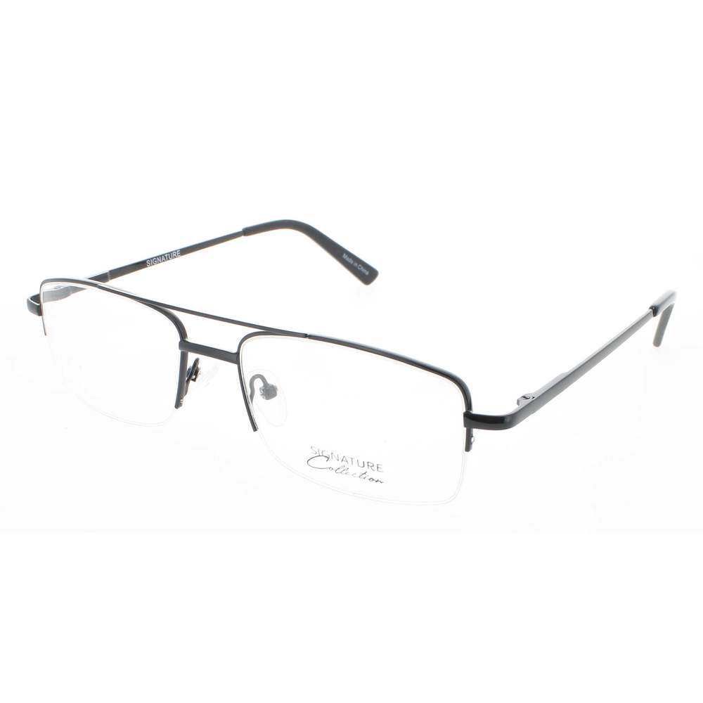 SIGNATURE 1121-Black-57 Eyeglasses Eye Glasses BLACK Authentic New